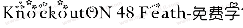 KnockoutON 48 Feath字体转换